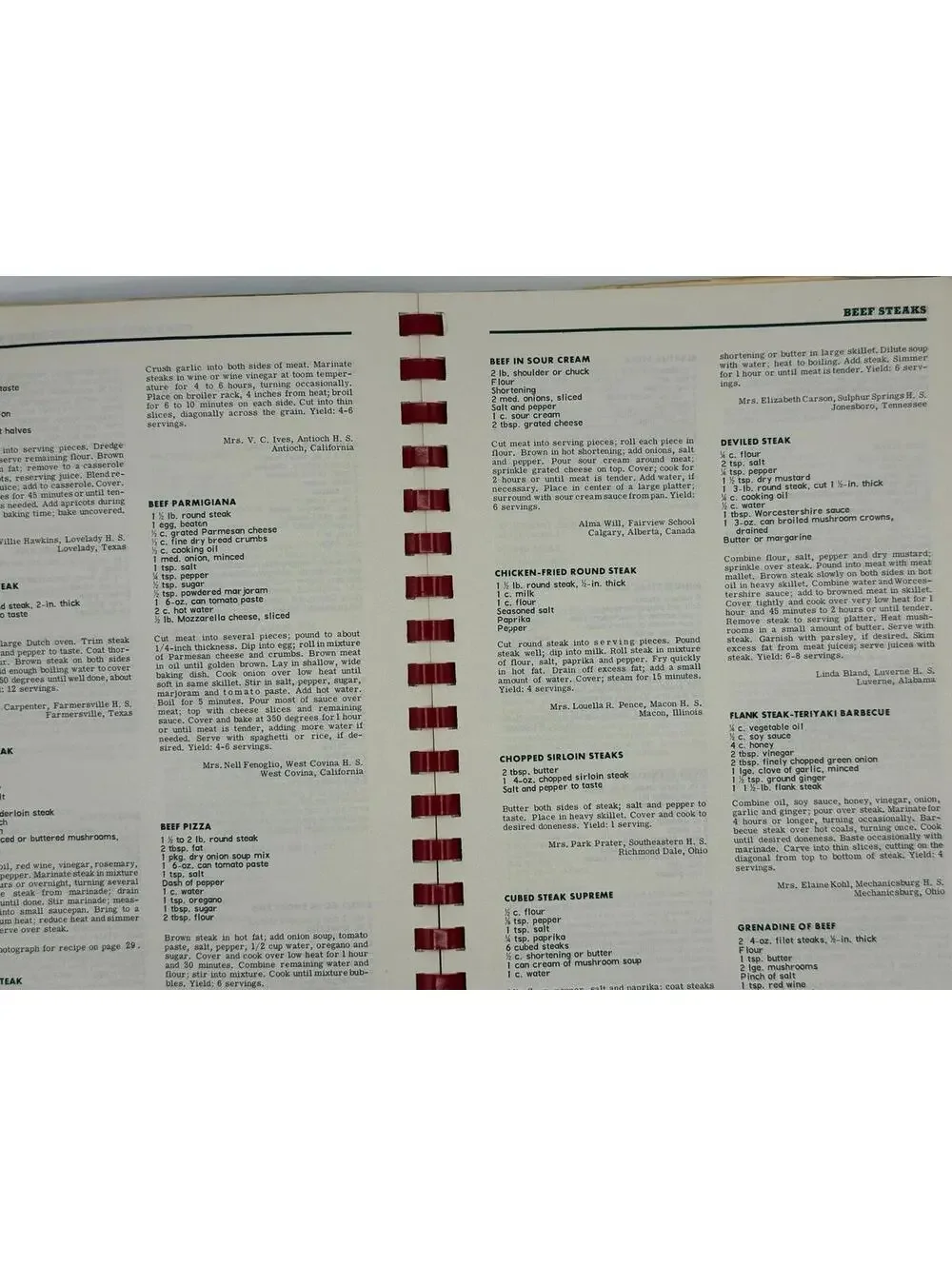 Vintage 60s Home Economics Teacher Favorites Cookbook, Our Favorite Meats, 2000